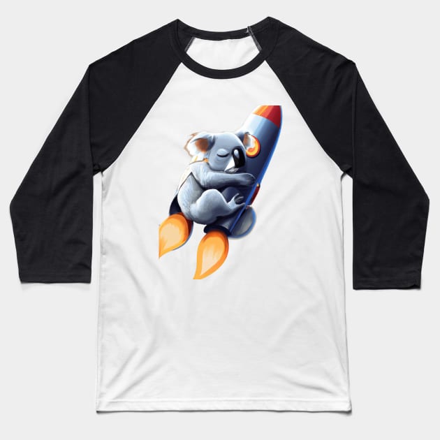 SleepyKoala_1 Baseball T-Shirt by Lorenzo_Art 